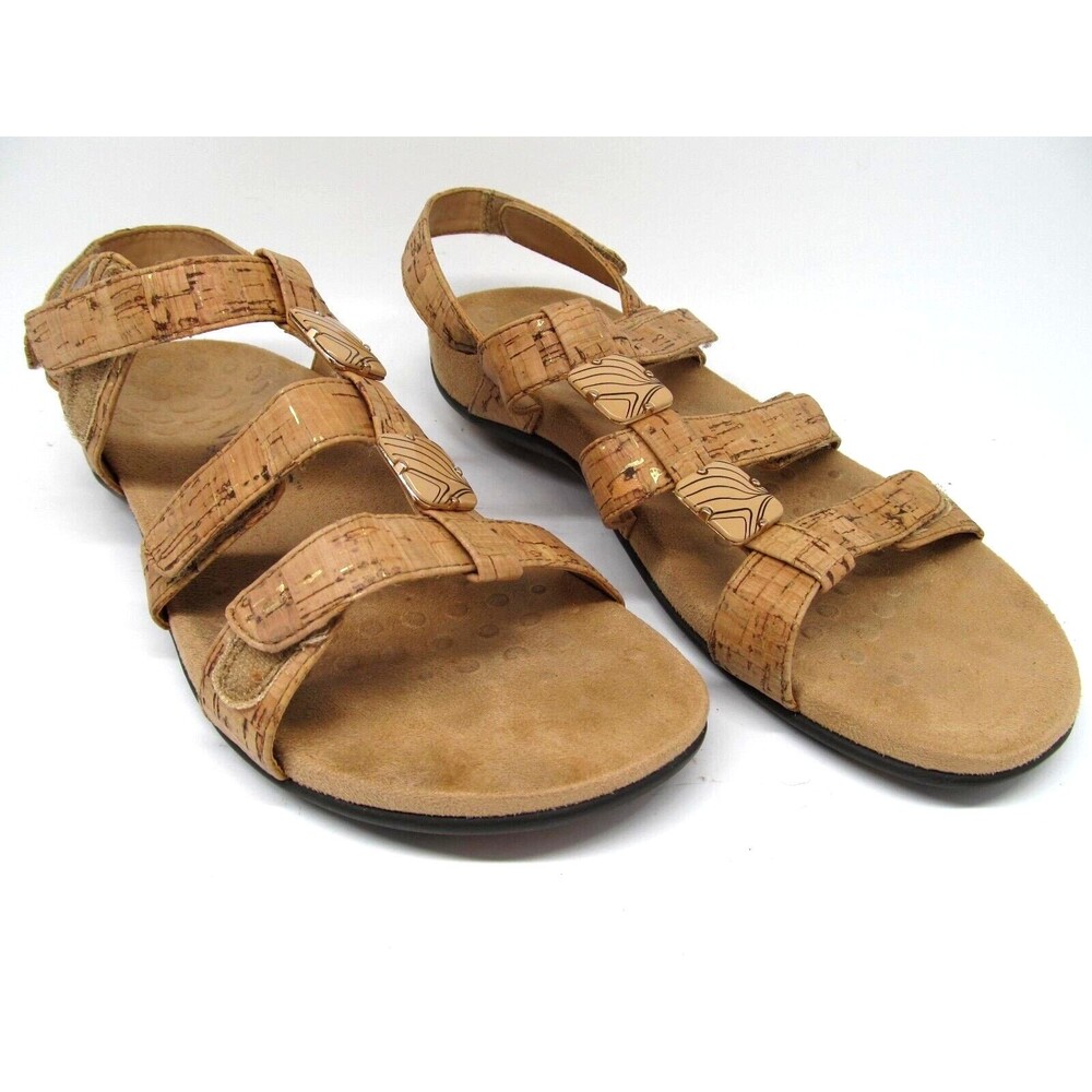 Vionic Orthaheel Amber Adjustable Strappy Sandals Size US 9 B preowned